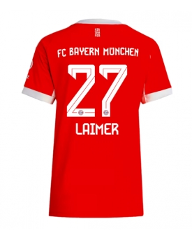 Bayern Munich Konrad Laimer #27 Maglia Gara Casa Repliche 2025-26 Donna Maniche Corte
